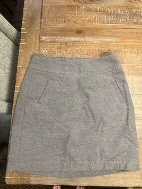 Mexx Taupe Mini Skirt with Front Slit Pockets